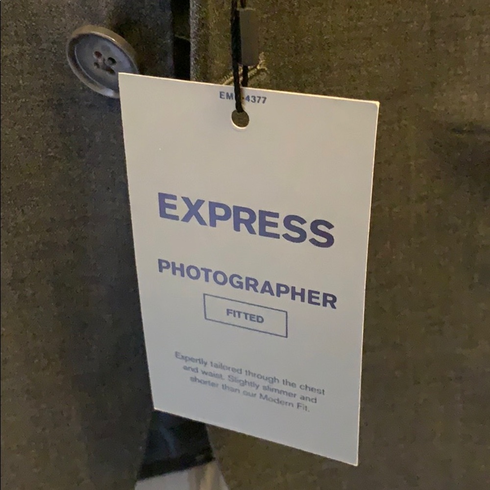 Express Photographer Fitted Men’s Jacket - Picture 3 of 3